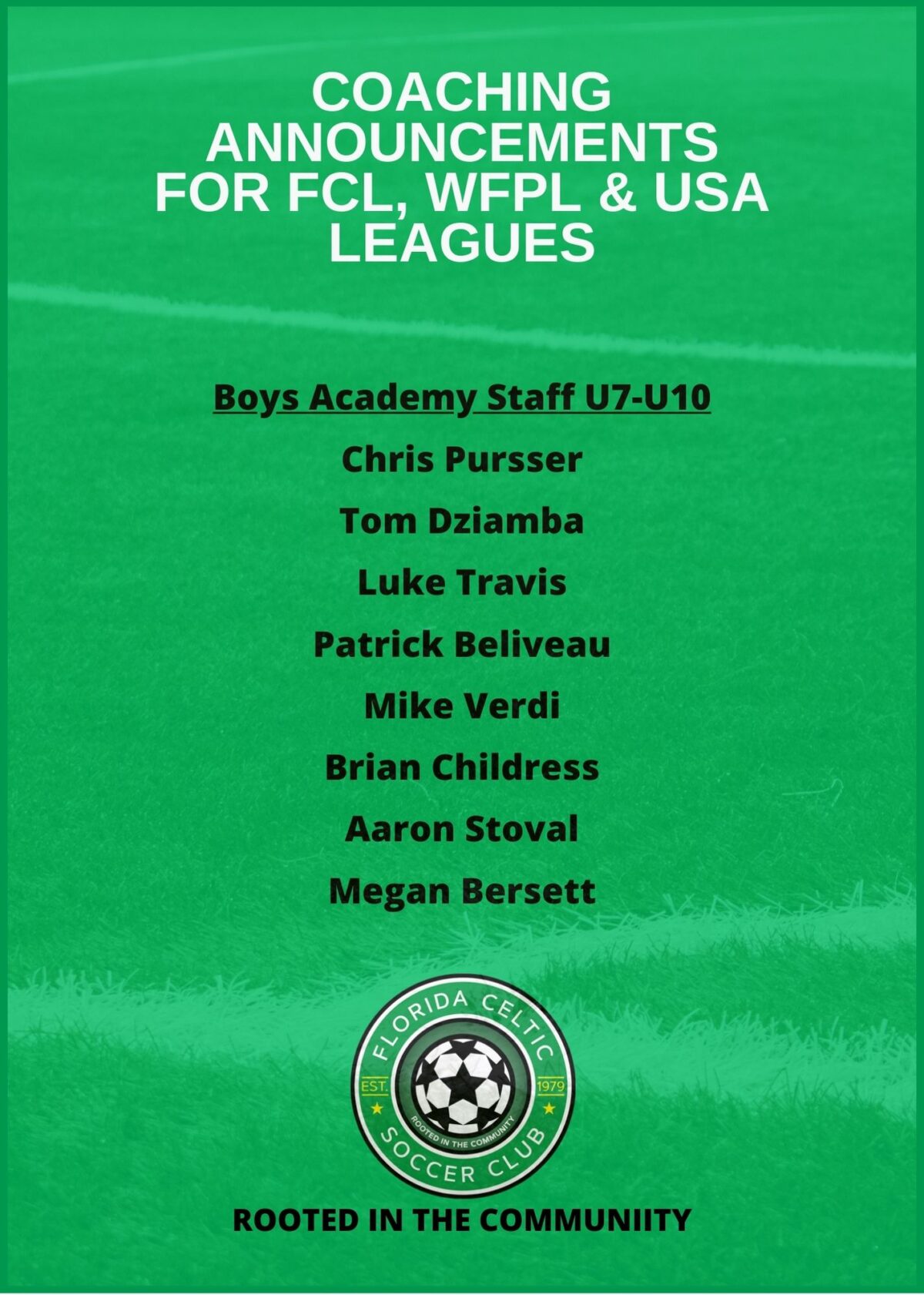 2024-25 Florida Celtic Competitive Coaches | Florida Celtic Soccer Club ...